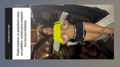 Videos Sil Torra mostrou peitos na rua